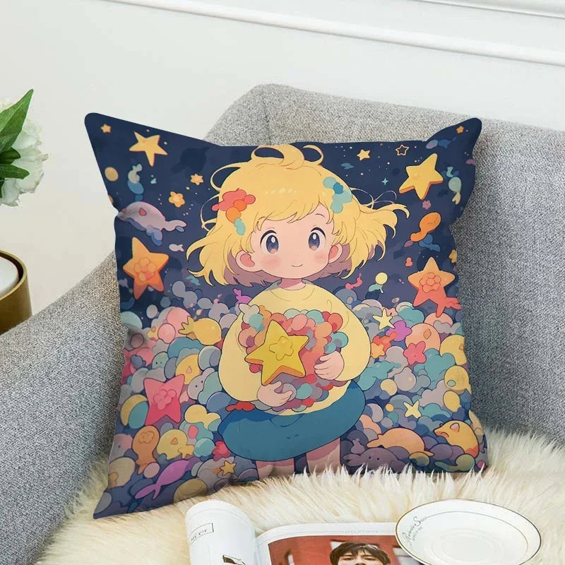 Axyaa Star Girl Anime Body Pillow Cover for Stylish Home Decor