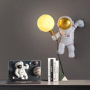 Axyaa Astronaut Moon Lamp Children's Room Bedside Wall Light Decor