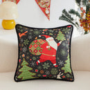 Axyaa Dutch Velvet Christmas Pillowcase Cojines Santa Claus Elk Sofa Cushion Cover