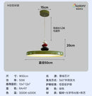 Axyaa Medieval Restaurant Pendant Light: Modern Nordic M Bean Flying Saucer Suspension Lamp