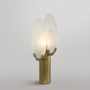 Axyaa Gold Glass Table Lamp for Living Room and Bedroom Lighting