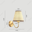 Axyaa LED Retro Fabric Wall Lamp for Bedroom and Living Room Décor