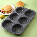 Axyaa Silicone Hamburger Mold - High-Temperature Resistant Baking Tool & Bread Mold