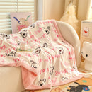 Axyaa Double-Sided Milk Wool Blanket: Class A Thickened Sofa & Office Nap Blanket