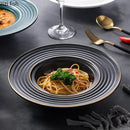 Axyaa Ceramic Straw Hat Salad Plate for Stylish Dining Experience