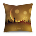 Nordic Eid Ramadan Moon Lantern Pillow Case 45x45cm by Axyaa