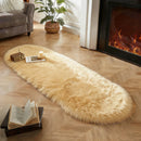Axyaa Faux Wool Plush Shaggy Area Rug Living Room Kids Bedroom Floor Mat