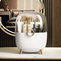 Axyaa Cosmetics Storage Box Dust-proof Makeup Organizer for Bathroom Jewelry Swabs Pads