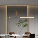 Axyaa Modern Luxury Chandelier: Creative Straight Strip Lights for Bar Table Spotlight