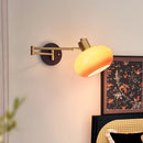 Axyaa Swing Arm LED Wall Lamp with Switch for Bedside Reading & Interior Lighting