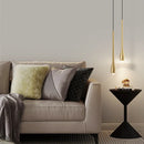 Axyaa Copper LED Pendant Light: Minimalist Nordic Decor for Bedroom, Living Room, Kitchen.