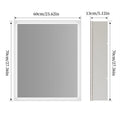 Axyaa LED Lighted Mirror Wall Medicine Cabinet with Bluetooth Speaker