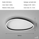 Axyaa Modern Nordic White/Black Irregular LED Pendant Lights, Minimalist Design