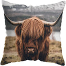 Axyaa Highland Cat Cow Yak Animal Pillowcase for Stylish Home Decor
