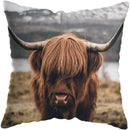Axyaa Highland Cat Cow Yak Animal Pillowcase Home Decor Sofa Decoration