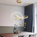 Axyaa Modern Linear Pendant Chandelier LED Lighting Fixture