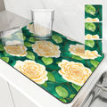 Axyaa Plant Oil Painting Kitchen Antiskid Drying Mat