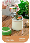 Axyaa Double-Layer Stainless Steel Bento Lunch Box & Vacuum Lifting Pot