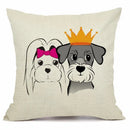Axyaa Pet Dog Pattern Cushion Cover - 45X45cm