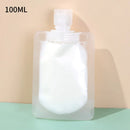 Axyaa 100ml Lotion Dispenser Bag: Travel-friendly, Leakproof & Reusable Beauty Pouch