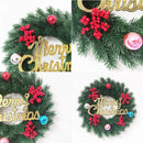 Axyaa Christmas Berry Ball Letter Wreath