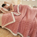 Axyaa Cozy Imitation Rabbit Plush Blanket: Soft, Fluffy, Warm, and Absorbent