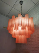 Axyaa French Chandelier with Glass Tube Shades for Luxury Villa Duplex