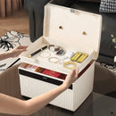 Axyaa Passport Certificate Lockable Safe Box - 2 Layers Large Capacity Storage