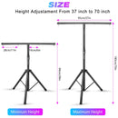 Axyaa Adjustable DJ Tripod Stand with Top T Bar for Lighting Fixtures