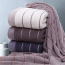 Axyaa 3-Piece Cotton Towel Set: Large Bath, 2 Hand Towels - Soft, Plush & Absorbent