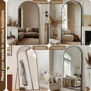 Axyaa Full Length Arch Floor Mirror, 76"x34" for Bedroom or Living Room