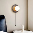 Axyaa Black Premium Stone LED Wall Sconce Light for Modern Home Decoration