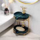 Axya Gold Soap Box Wall Mounted High-Grade Storage Rack