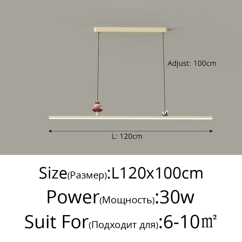 Axyaa Wood Chandelier: Minimalist High-End Pendant Lamp for Living Room