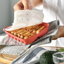 Axyaa Silicone Sausage Maker Mould with Lid, 12 Grids Hot Dog DIY Baking Tool