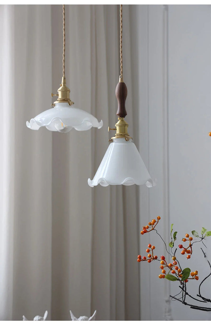 Axyaa Scandinavian Brass Chandelier: Modern Luxury Glass Hanging Lamp