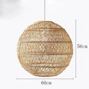 Axyaa Rattan Pendant Lamp - Handmade Woven Chandelier for Home and Hospitality Lighting