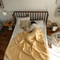 Axyaa Queen Summer Blanket: Soft Cotton Quilt, Breathable, Skin-Friendly