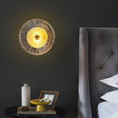 Axyaa Nordic Glass Round Wall Lamp for Living Room & Bedside Décor