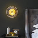 Axyaa Nordic Glass LED Ceiling Wall Lamp for Living Room TV Background