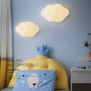 Axyaa Cloud Shape Cartoon Wall Light Sconce for Kid's Room Decor Lighting