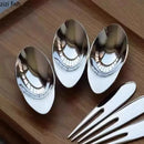 Axyaa Stainless Steel Dessert Appetizer Display Dish Set