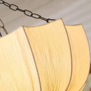 Wabi Sabi Retro Fabric Pendant Lights by Axyaa: Adjustable Chandelier for Home Decor