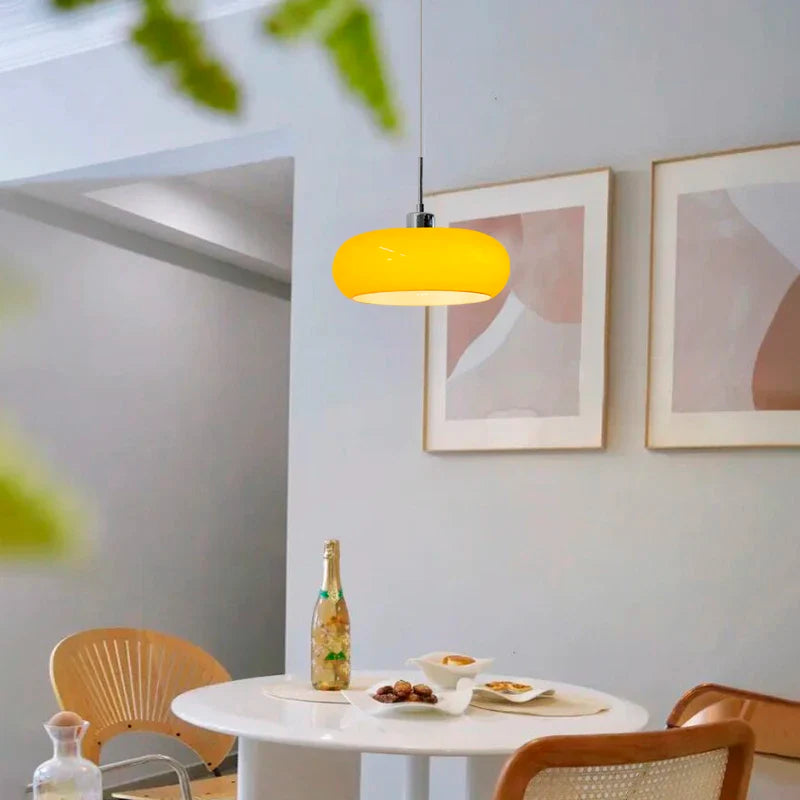 Luxurious Orange Bichromatic Pendant Lamp for Dining Room and Bedroom Decoration by Axyaa