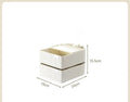 Axyaa Rotating Desk Organizer for Student Dorm Storage, Transparent Multi-Layer Stationery Box