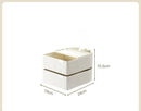 Axyaa Rotating Desk Organizer for Student Dorm Storage, Transparent Multi-Layer Stationery Box