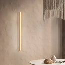 Axyaa Yellow Travertine Stone Wall Sconce Lighting Fixture for Modern Home Decor
