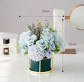 Ceramic Vase for Home Decor - Axyaa Desktop Ornament & Flower Pot