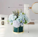 Ceramic Vase for Home Decor - Axyaa Desktop Ornament & Flower Pot