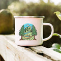 Axyaa Adventure Campfire Enamel Mug - Mountain Camper Coffee Cup